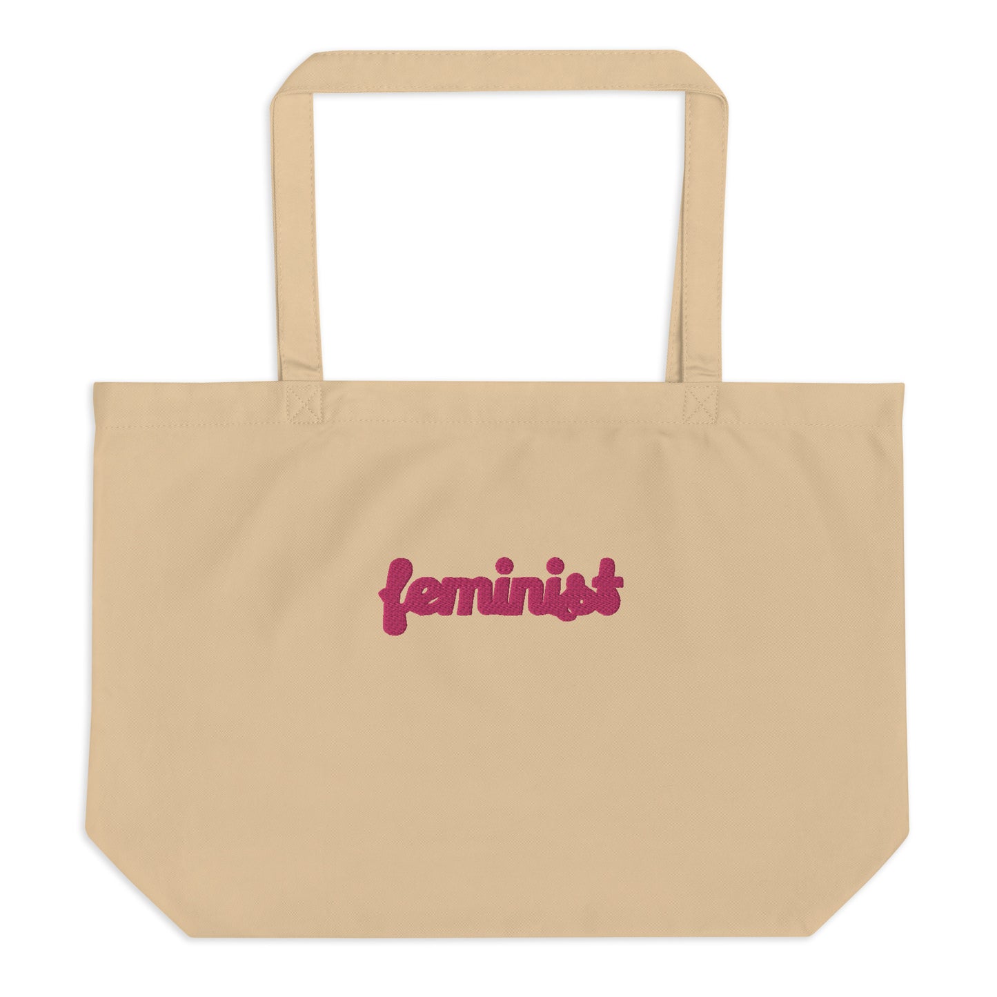 Feminist Large organic tote bag