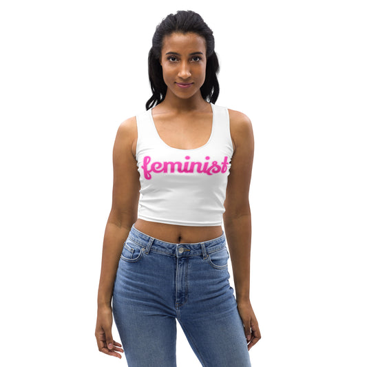 Feminist Stretch Crop Top