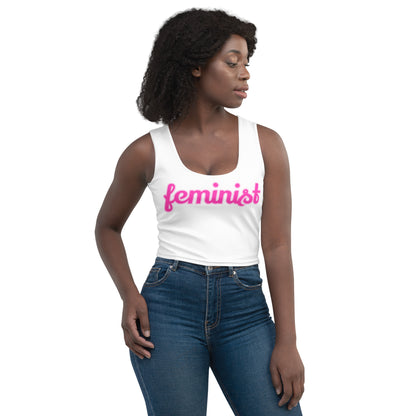 Feminist Stretch Crop Top