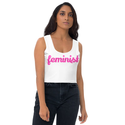 Feminist Stretch Crop Top