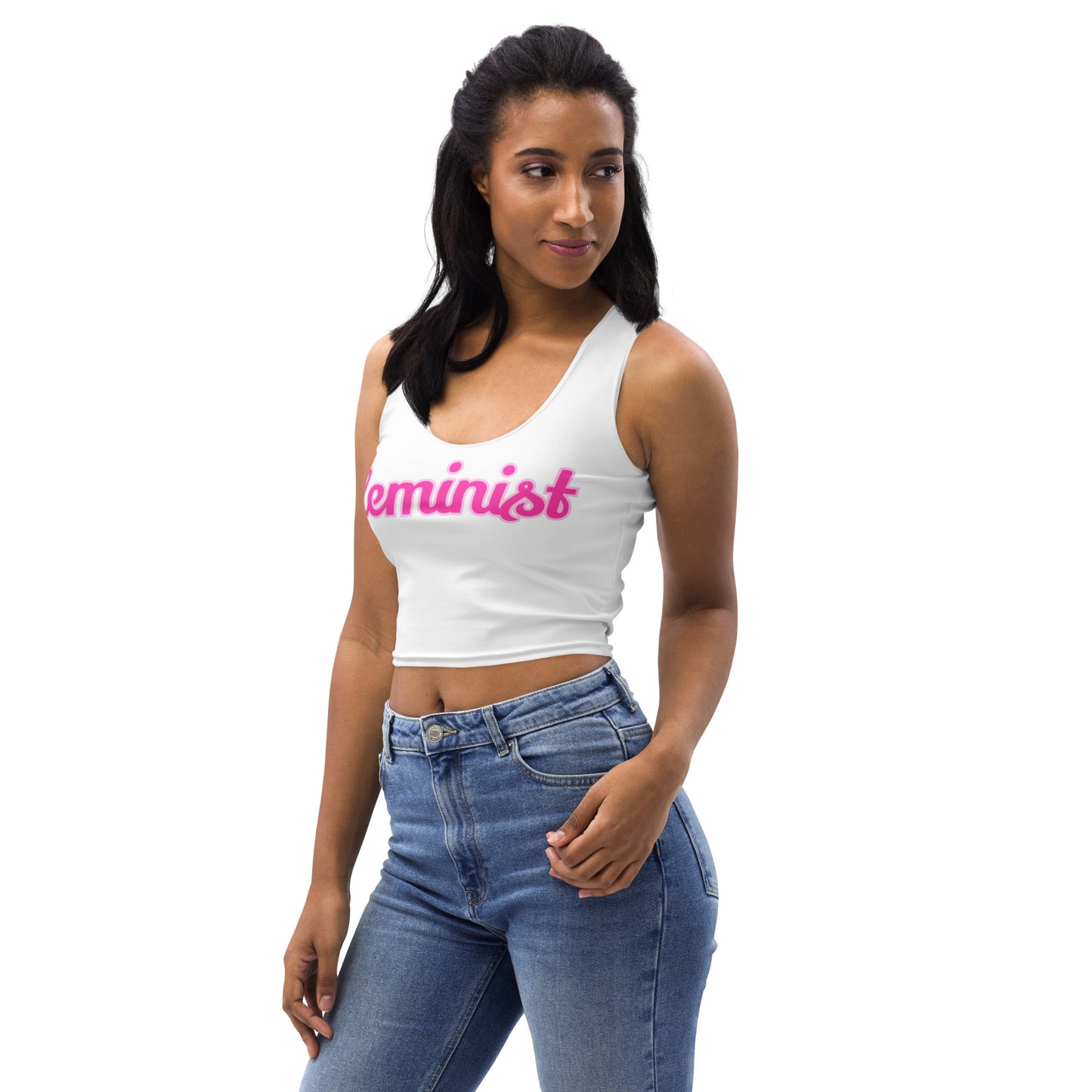 Feminist Stretch Crop Top