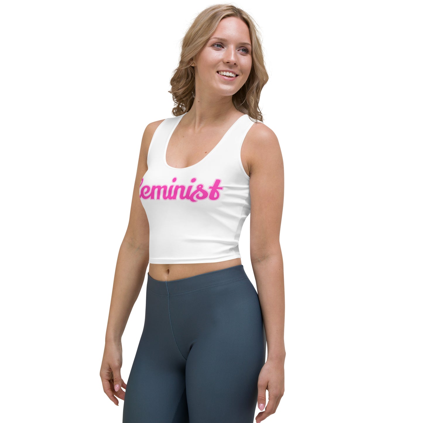 Feminist Stretch Crop Top