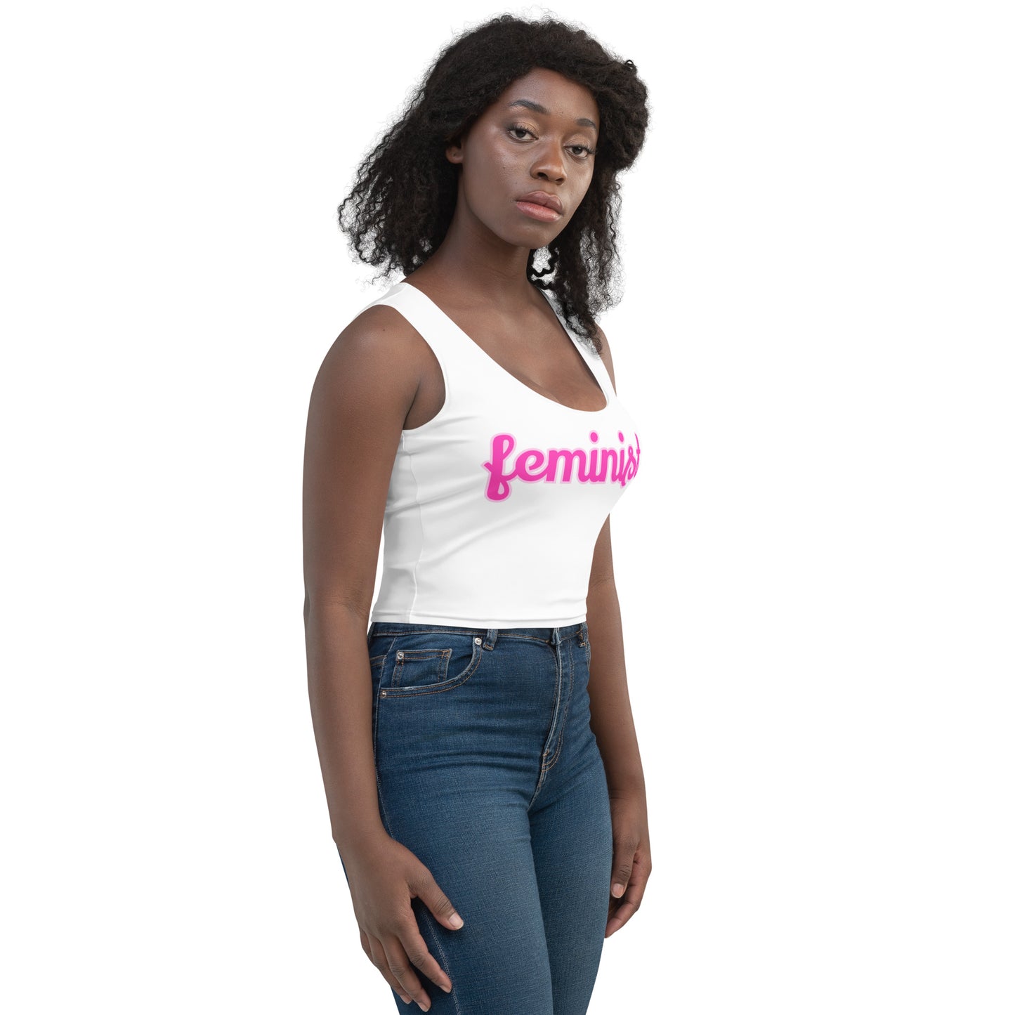 Feminist Stretch Crop Top