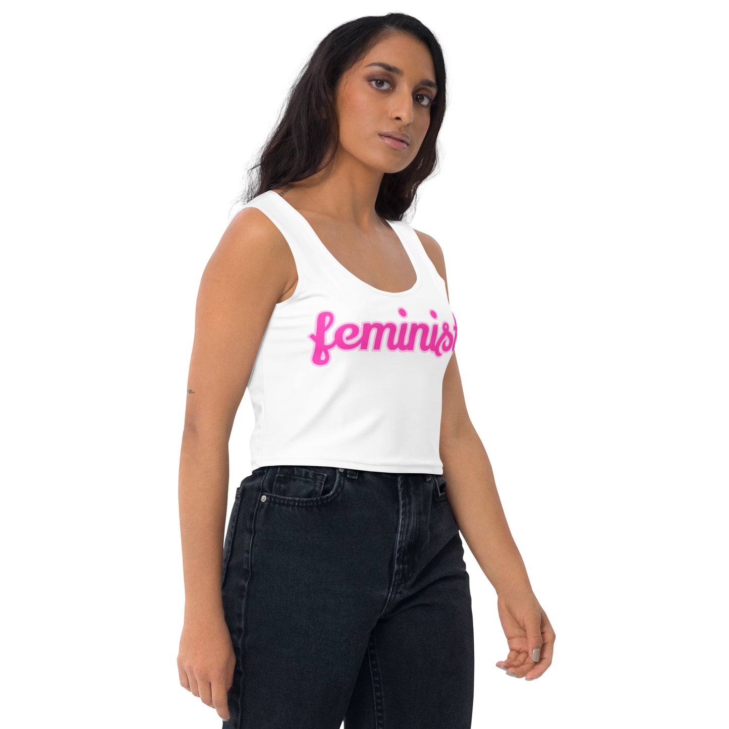 Feminist Stretch Crop Top