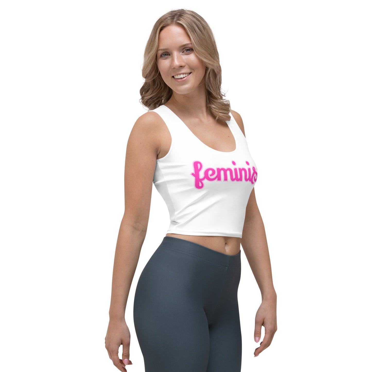 Feminist Stretch Crop Top