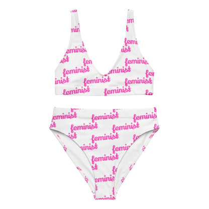 Feminist Recycled high-waisted bikini