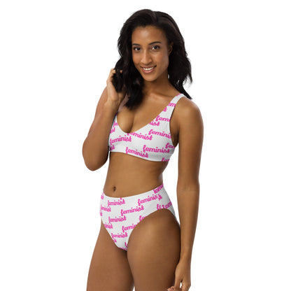 Feminist Recycled high-waisted bikini