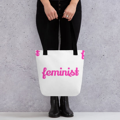 Feminist Large tote bag