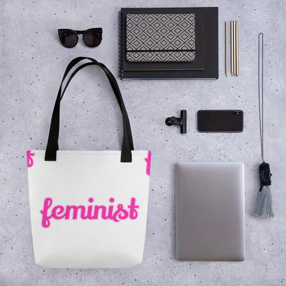 Feminist Large tote bag