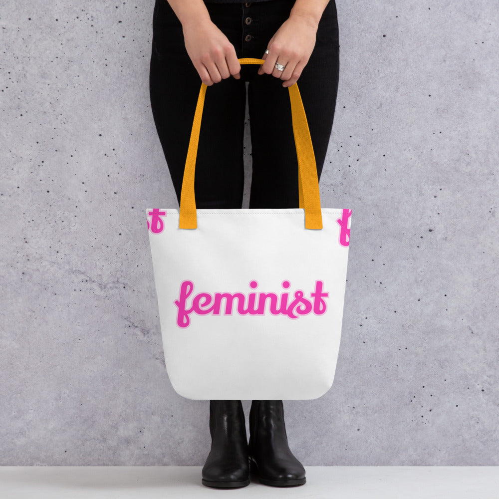 Feminist Large tote bag