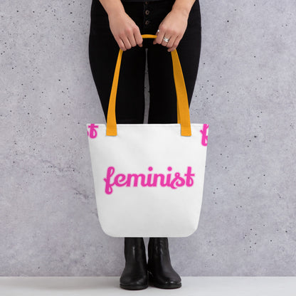 Feminist Large tote bag