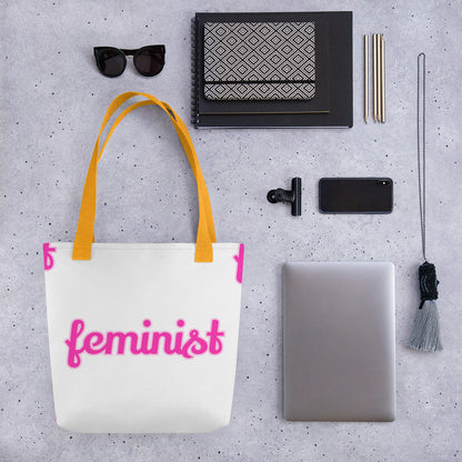 Feminist Large tote bag