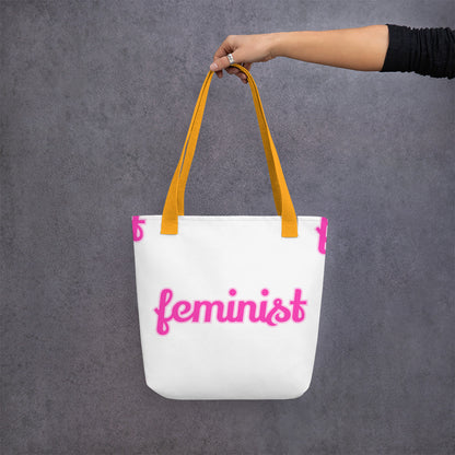 Feminist Large tote bag