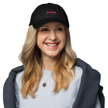 Feminist Embroidered Dad hat