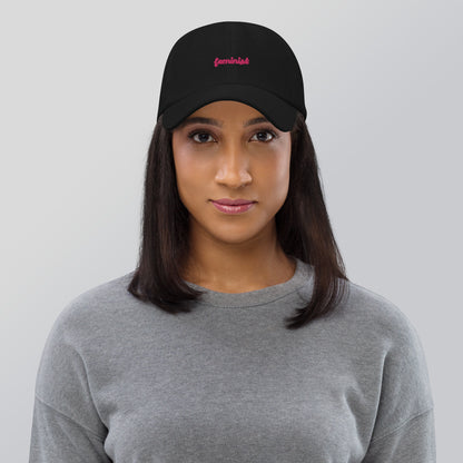 Feminist Embroidered Dad hat