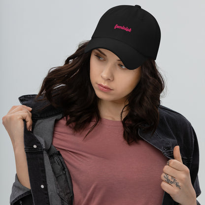 Feminist Embroidered Dad hat