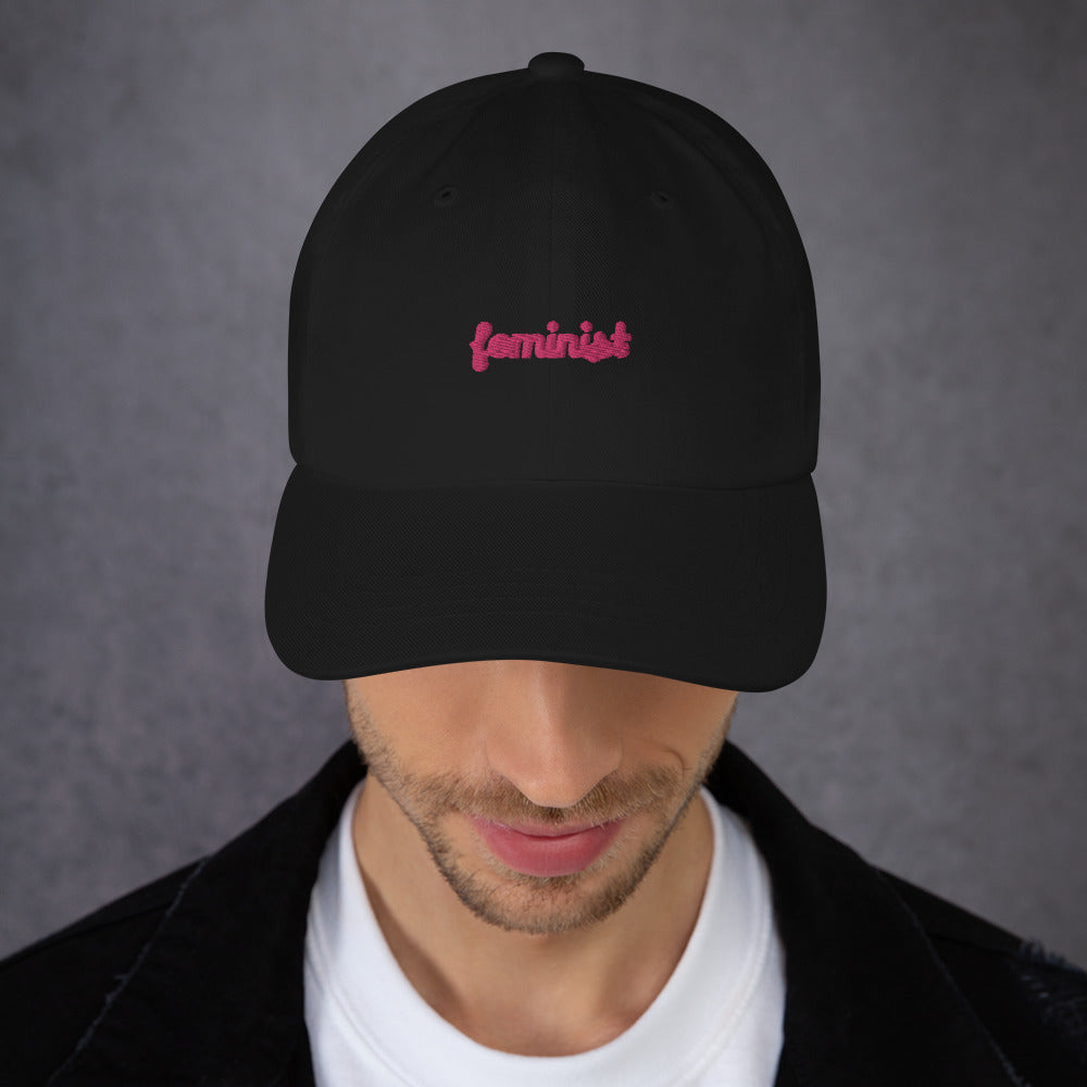 Feminist Embroidered Dad hat