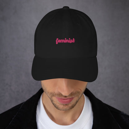 Feminist Embroidered Dad hat