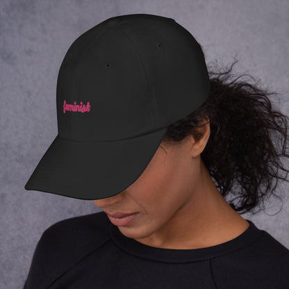 Feminist Embroidered Dad hat