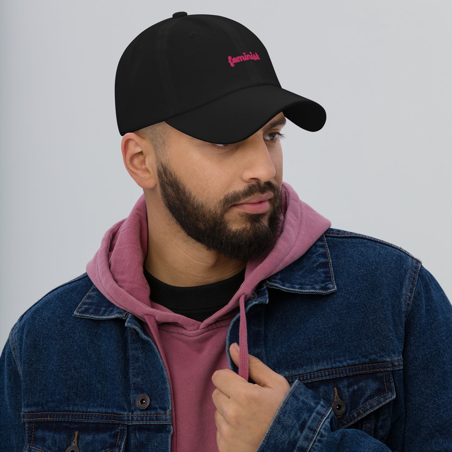 Feminist Embroidered Dad hat