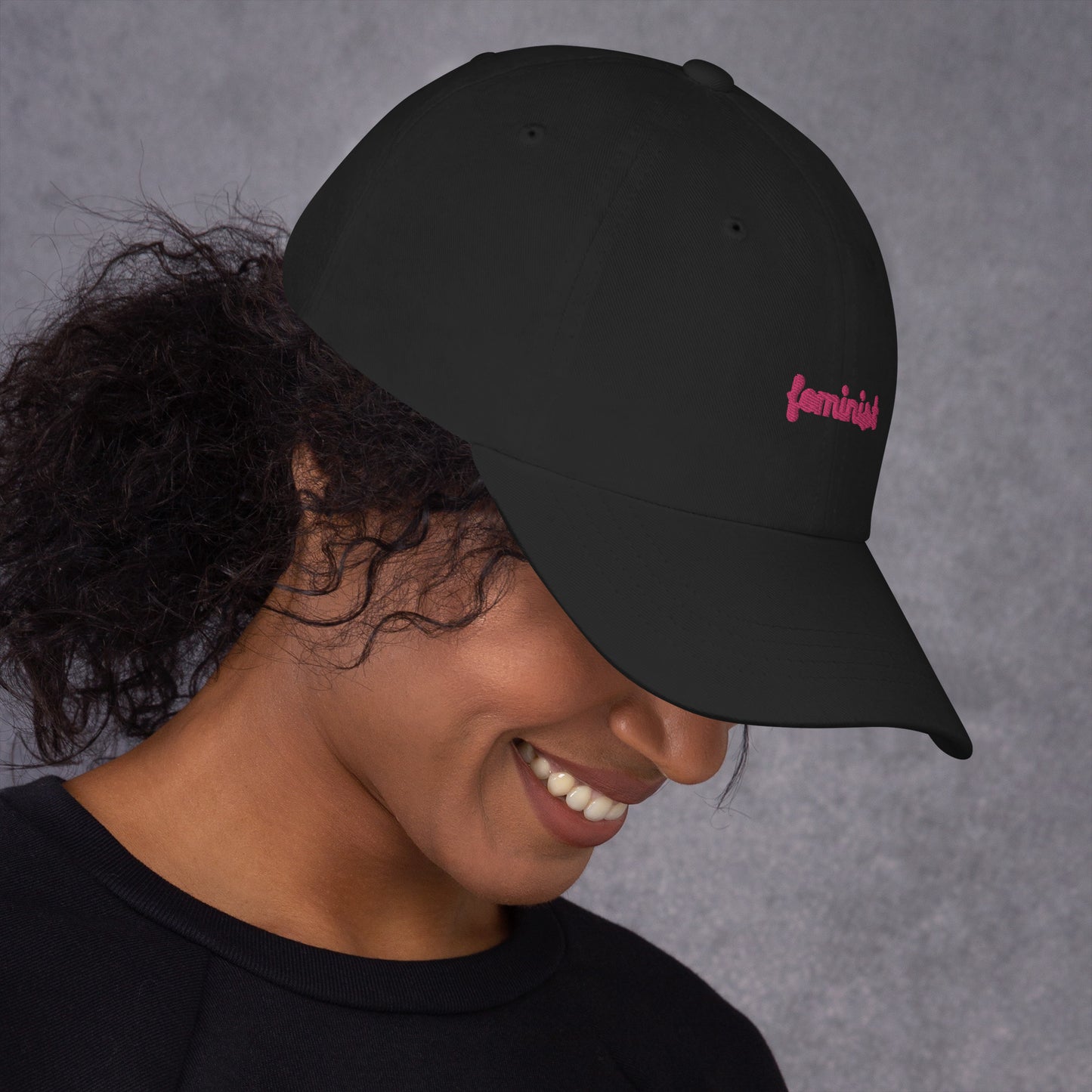 Feminist Embroidered Dad hat