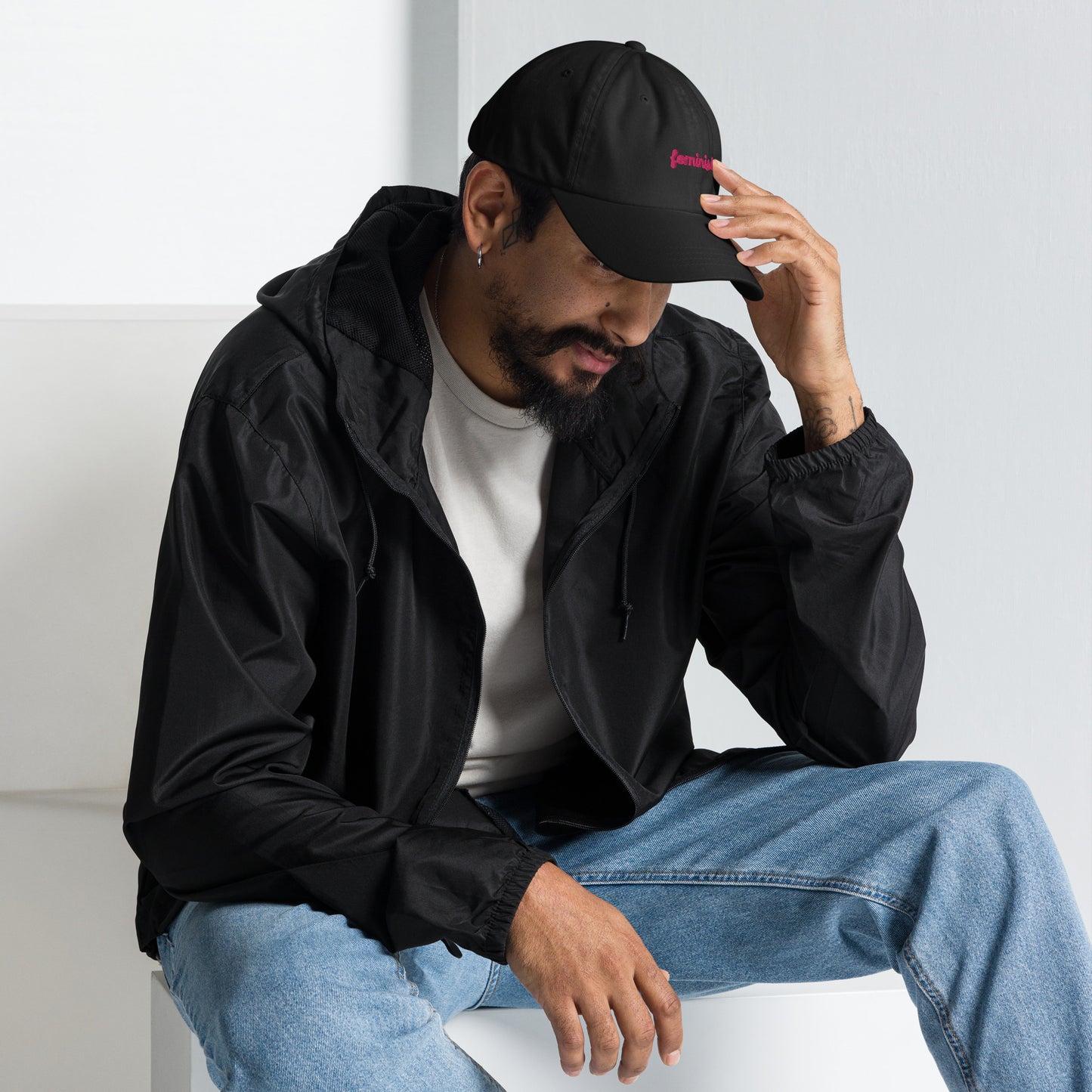 Feminist Embroidered Dad hat