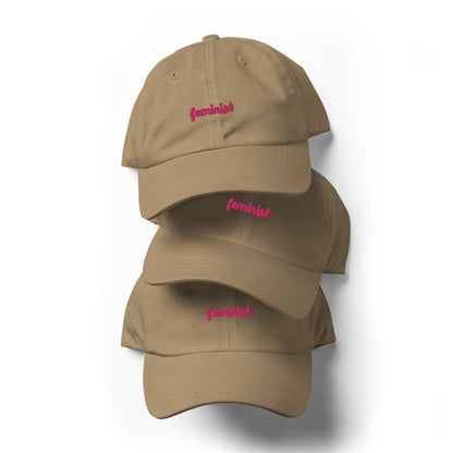 Feminist Embroidered Dad hat