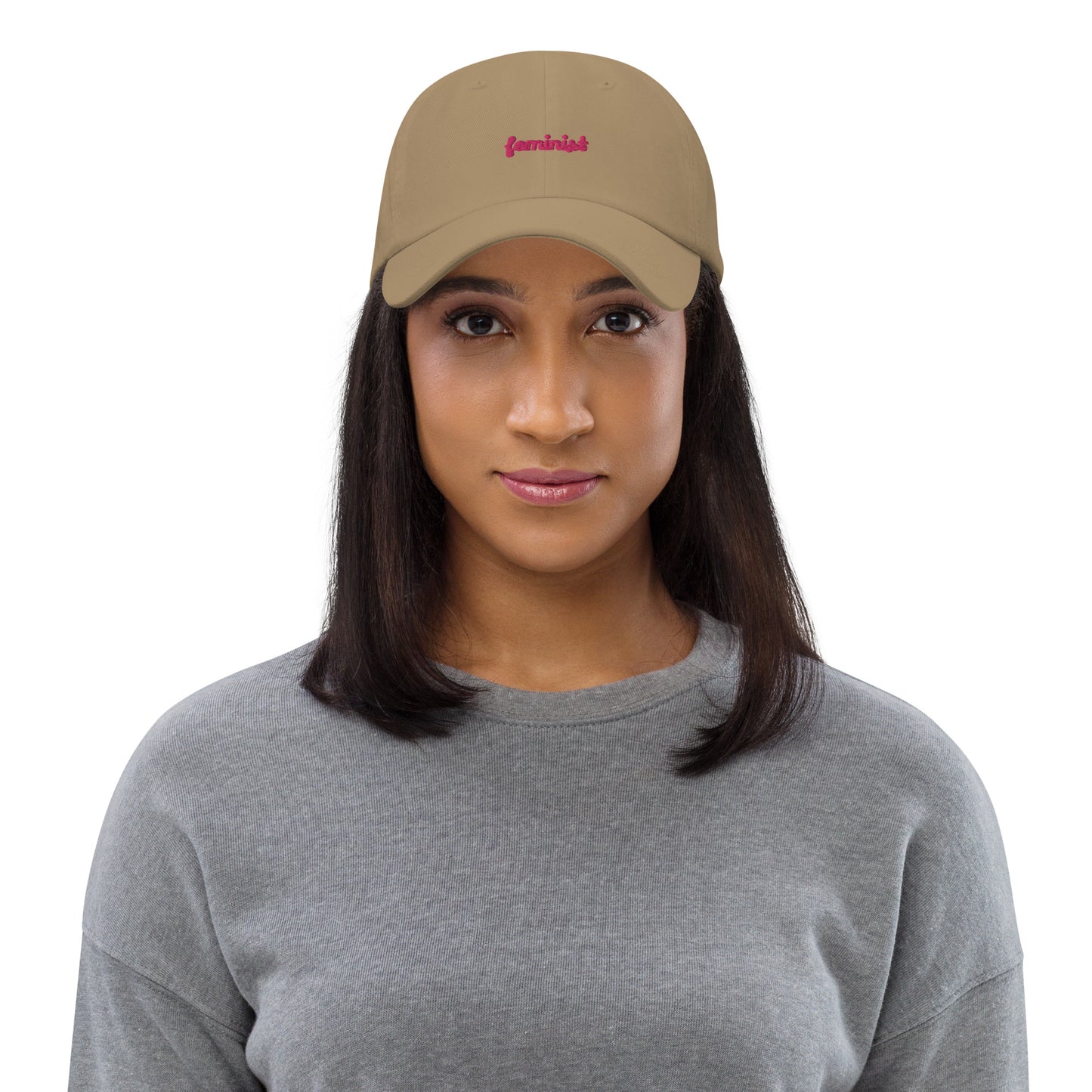 Feminist Embroidered Dad hat