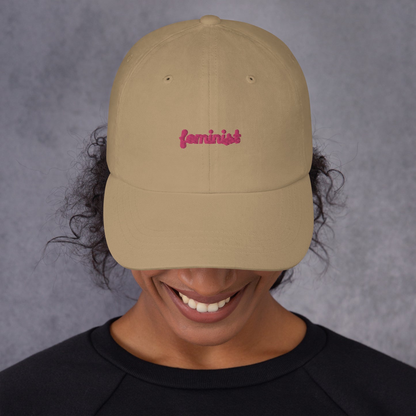 Feminist Embroidered Dad hat