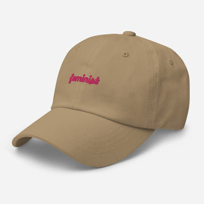 Feminist Embroidered Dad hat