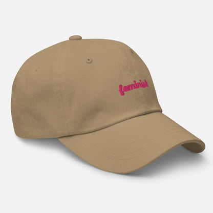 Feminist Embroidered Dad hat