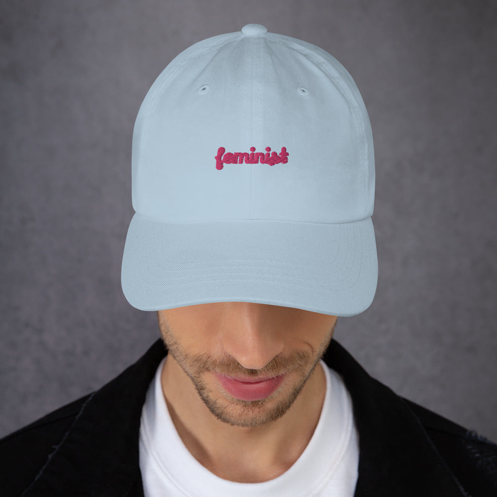 Feminist Embroidered Dad hat