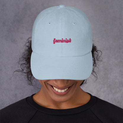 Feminist Embroidered Dad hat