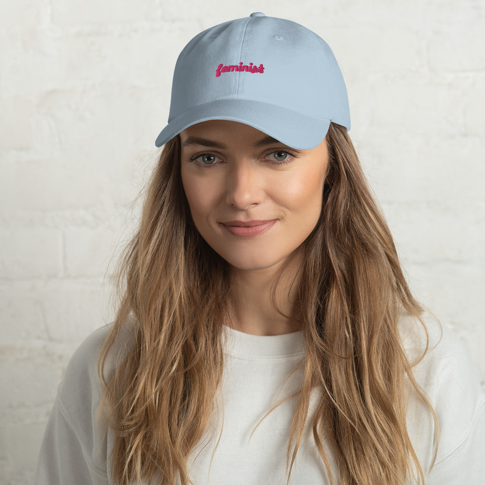 Feminist Embroidered Dad hat