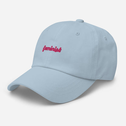 Feminist Embroidered Dad hat