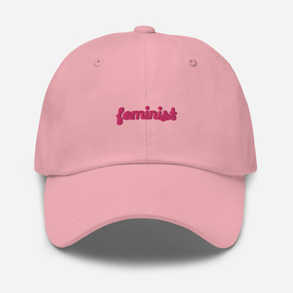 Feminist Embroidered Dad hat