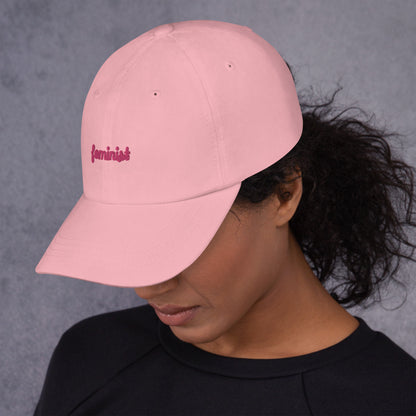 Feminist Embroidered Dad hat