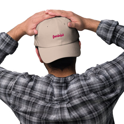 Feminist Embroidered Dad hat