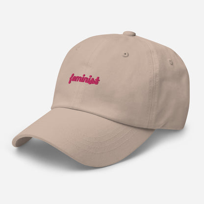 Feminist Embroidered Dad hat