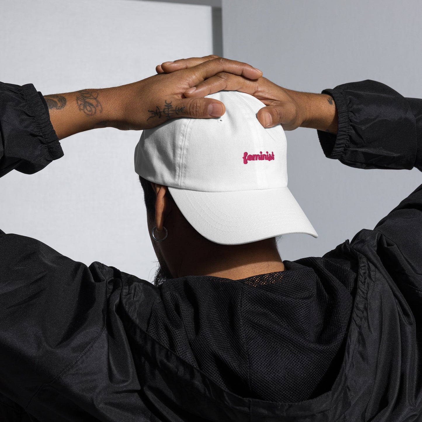 Feminist Embroidered Dad hat