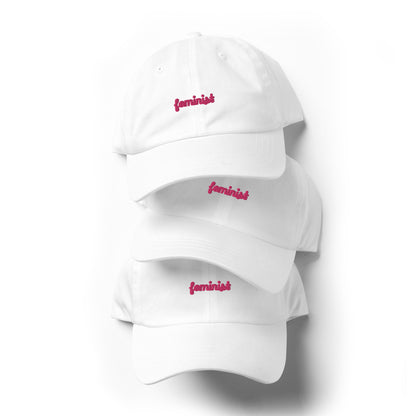 Feminist Embroidered Dad hat