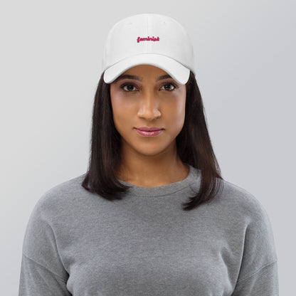 Feminist Embroidered Dad hat