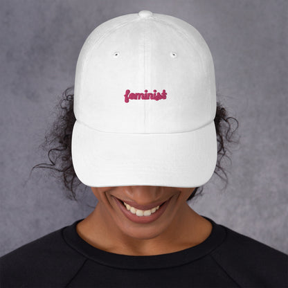 Feminist Embroidered Dad hat