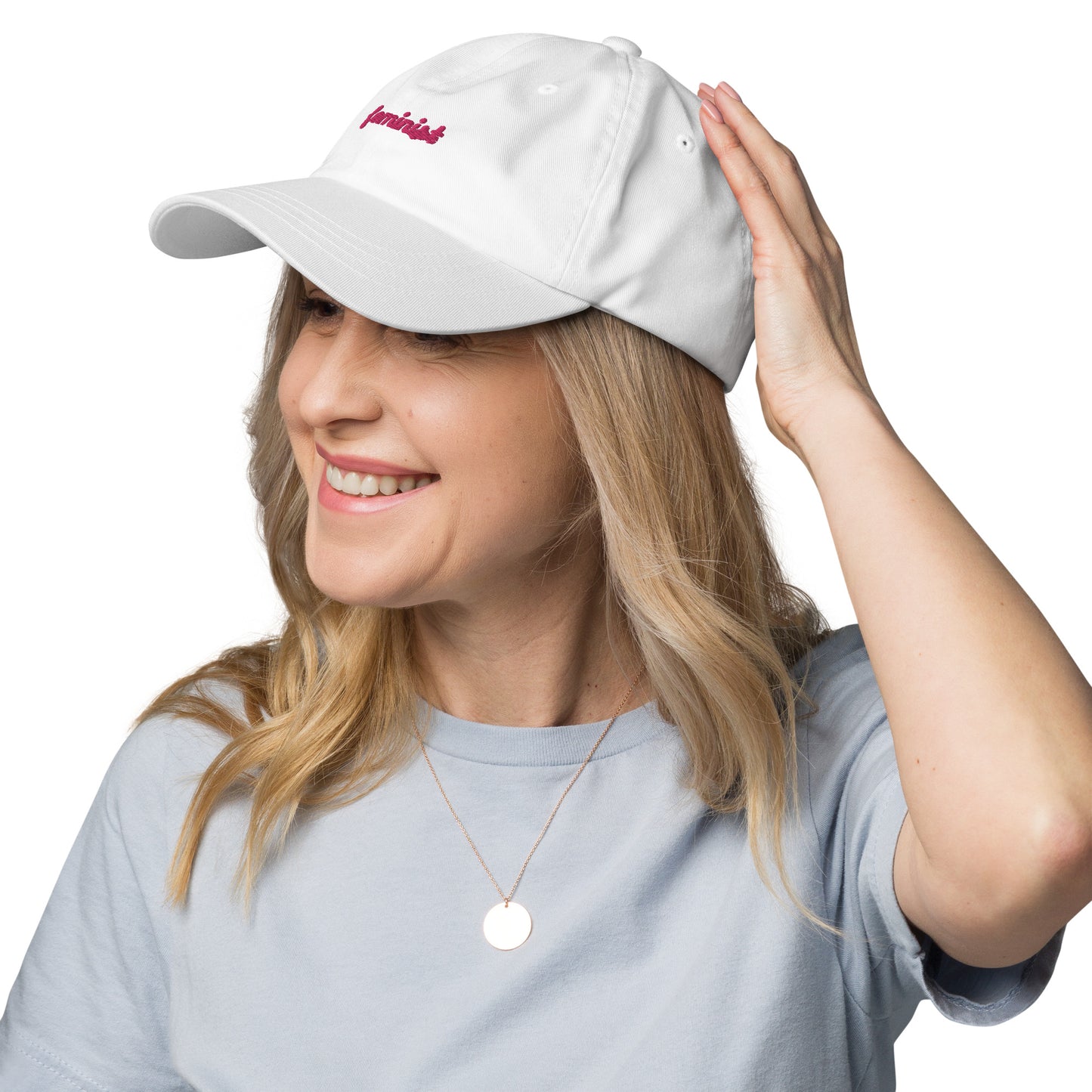 Feminist Embroidered Dad hat