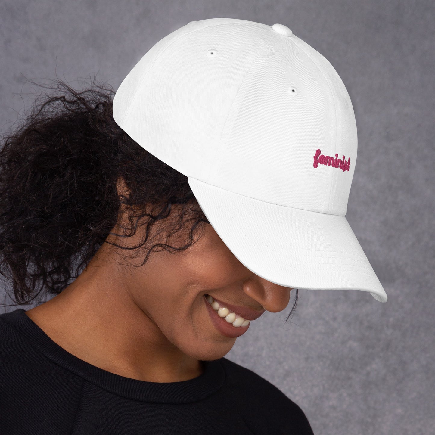 Feminist Embroidered Dad hat