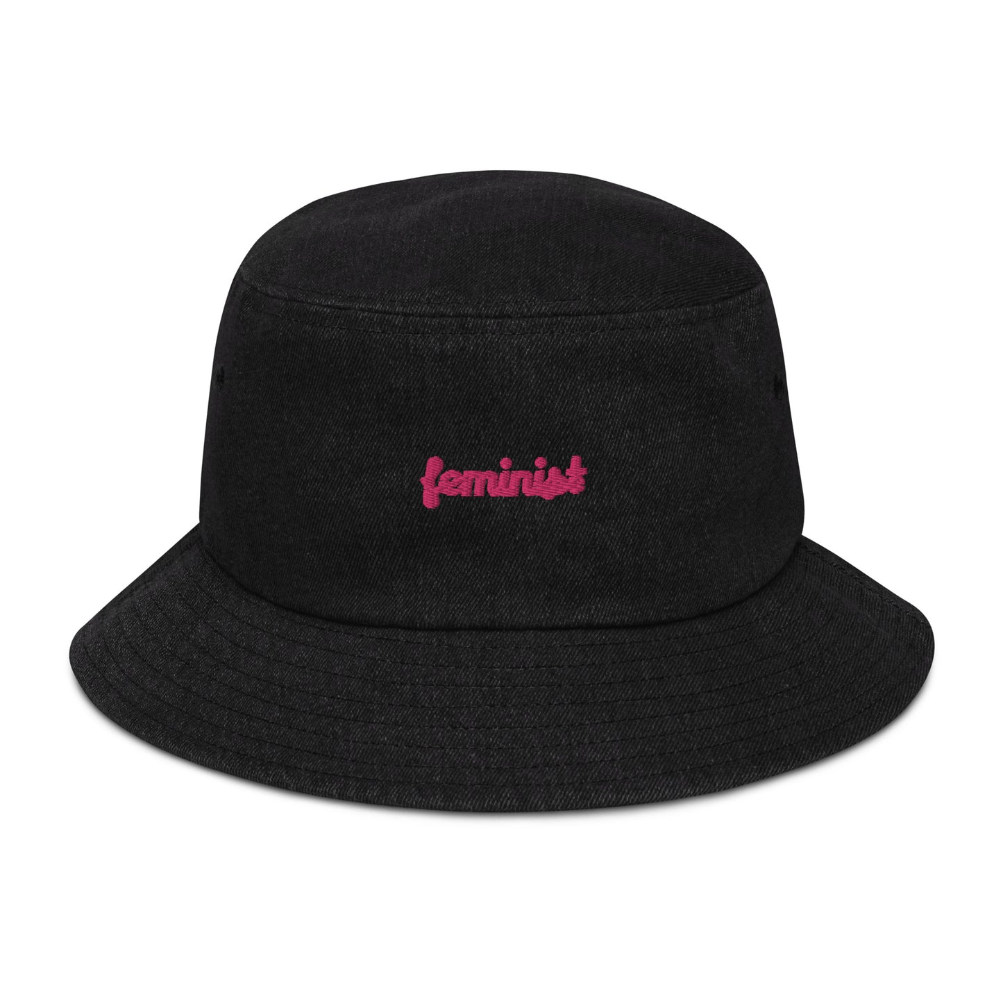 Feminist Denim bucket hat