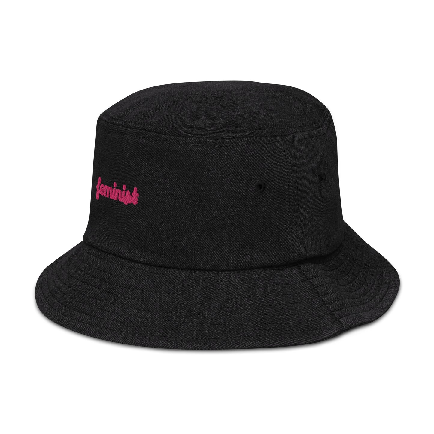 Feminist Denim bucket hat