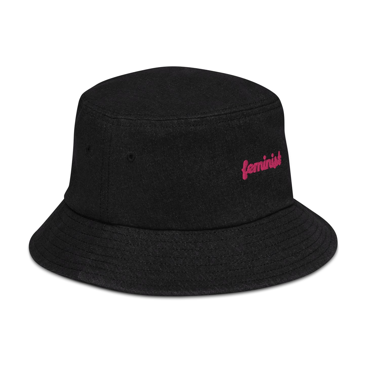 Feminist Denim bucket hat