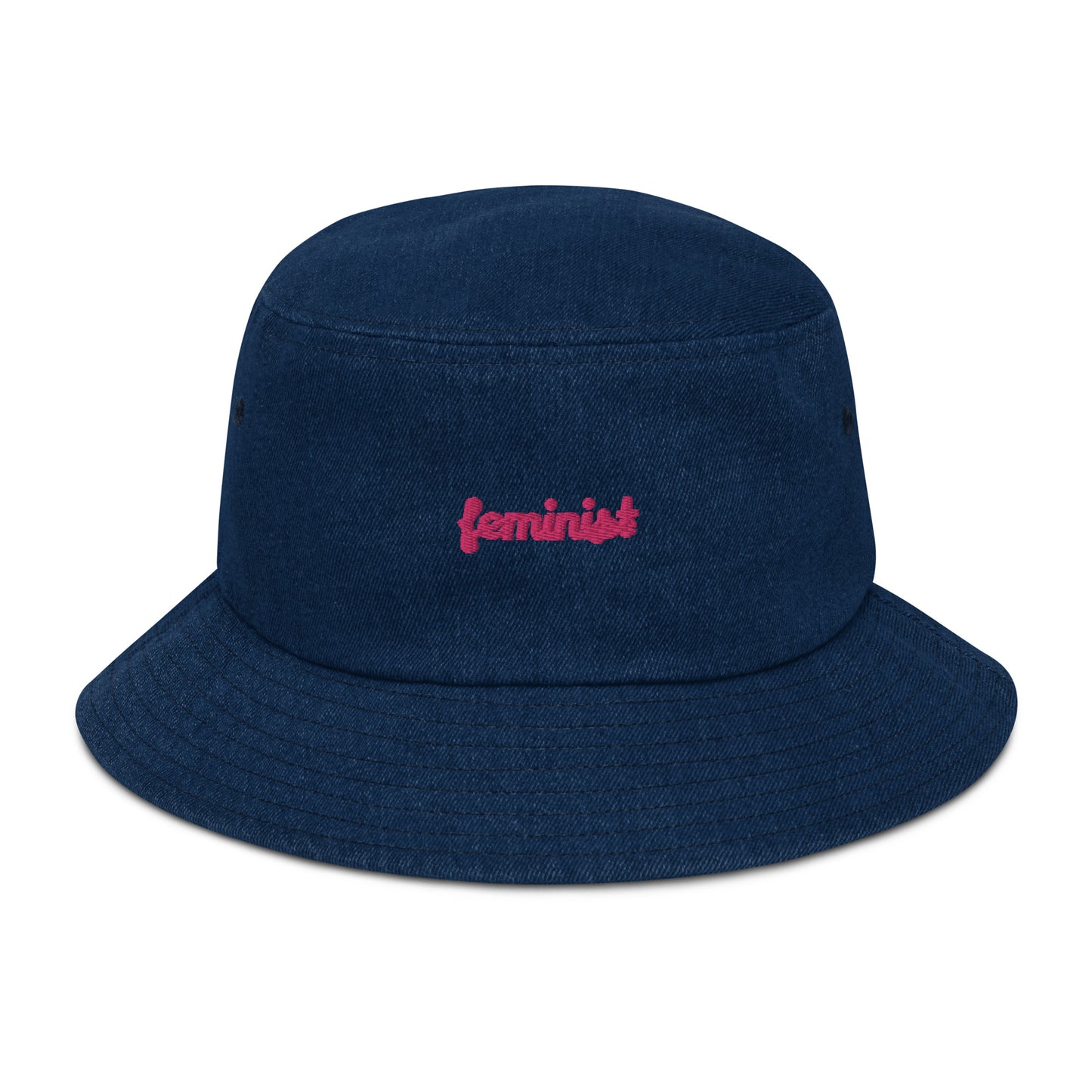 Feminist Denim bucket hat