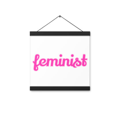 Feminist Poster with hangers